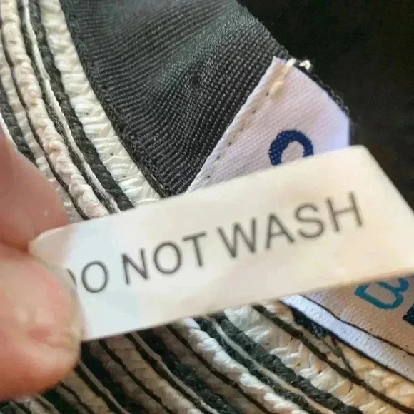 Cruise Club packable,  black and white sun hat - Picture 6 of 6